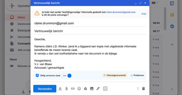 Zivver voor Gmail